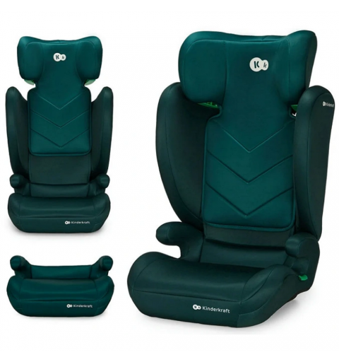 Kinderkraft i-Spark  - fotelik samochodowy i-size 15-36 | Green